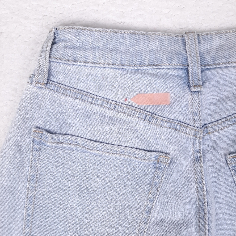 Old Navy Curvy OG Straight High Rise Ankle Jeans light wash classic 90s grunge - Picture 12 of 12